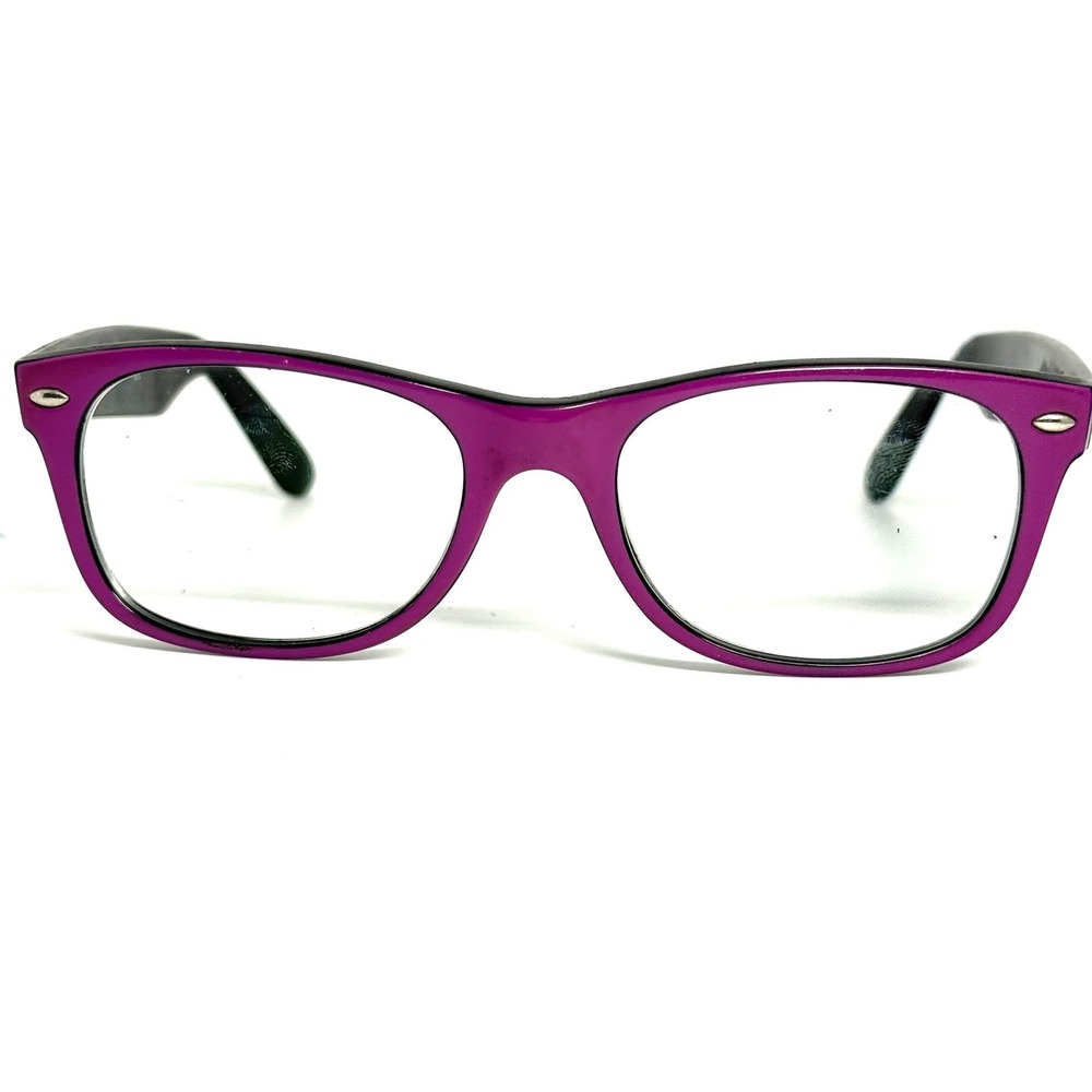 Ray-Ban RB 2132 New Wayfarer Eyeglasses Purple Black 873/32 52-18 Italy 24549
